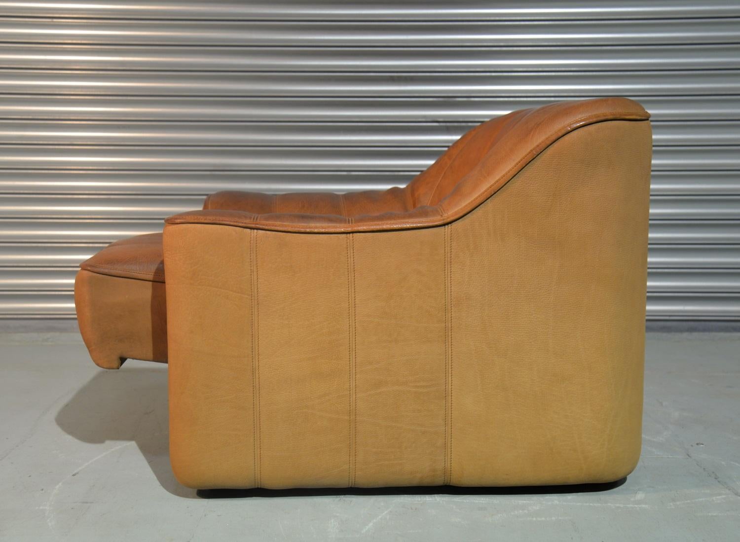 Swiss Vintage De Sede DS 44 Armchair with Ottoman, 1970s