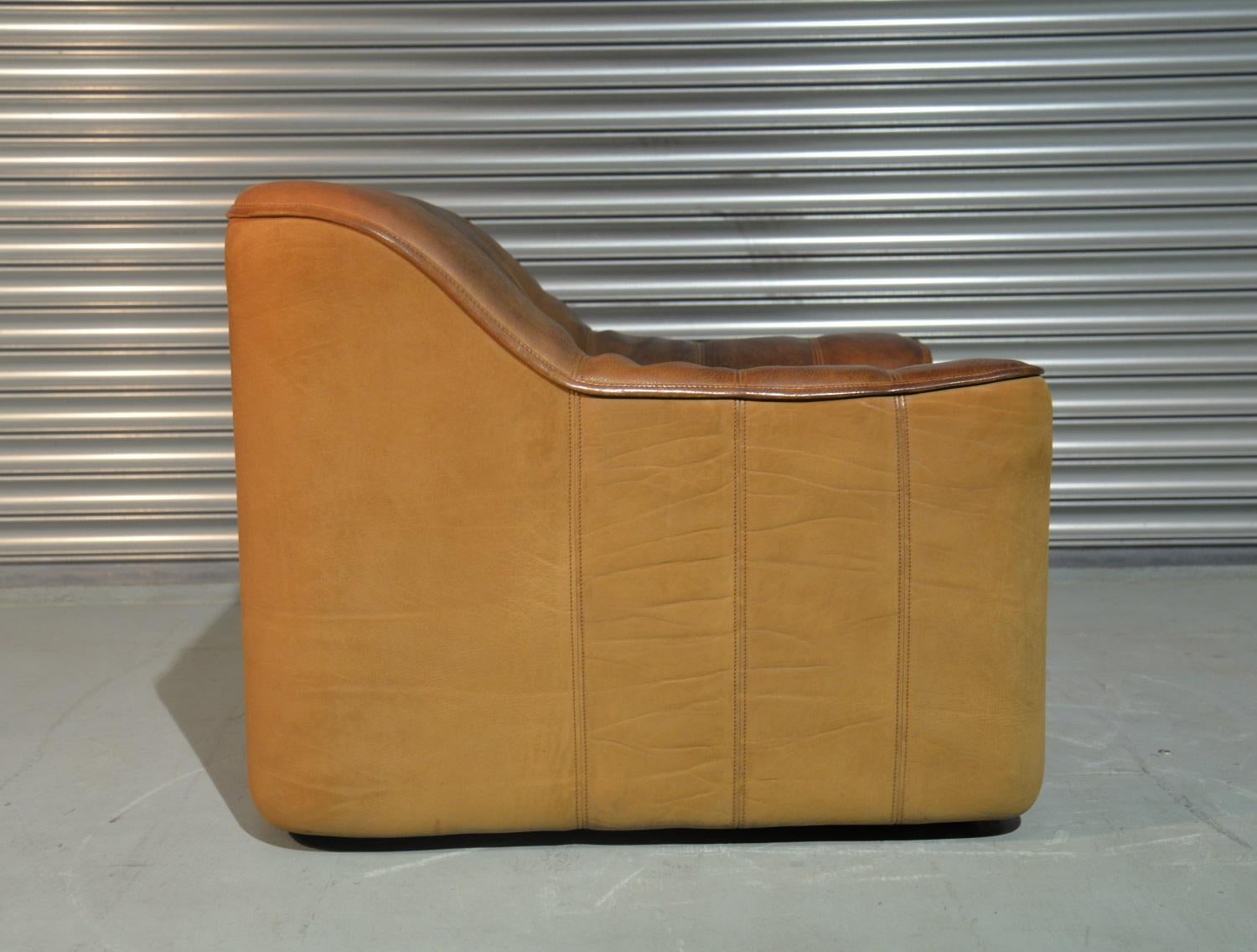Vintage De Sede DS 44 Armchair with Ottoman, 1970s 1