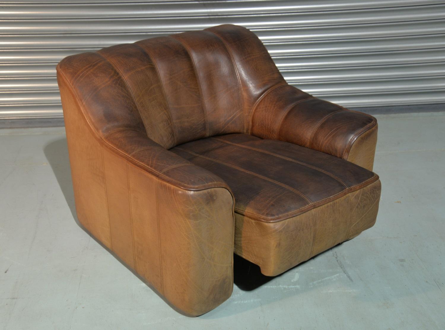 Vintage De Sede DS 44 Leather Armchair, Switzerland 1970s 2