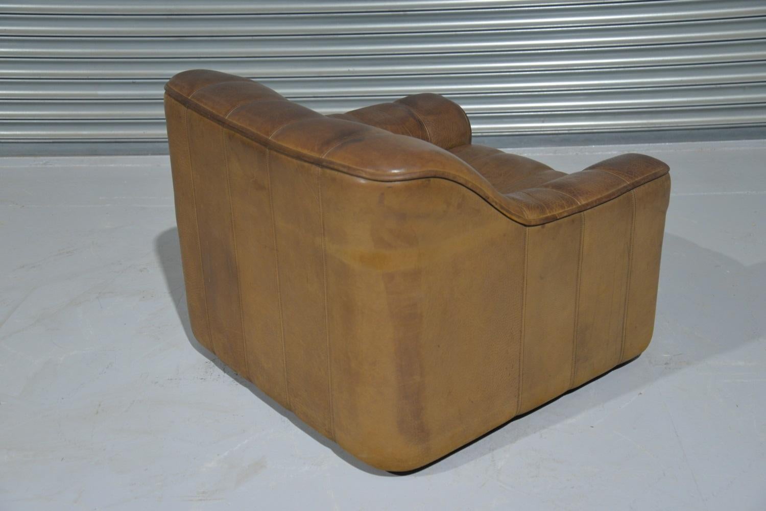 Vintage De Sede DS 44 Armchair with Ottoman, Switzerland 1970s For Sale 3