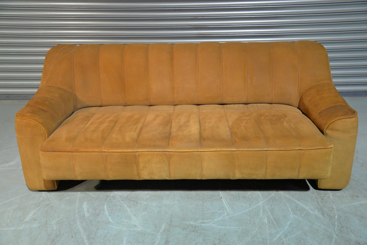 Mid-Century Modern Vintage De Sede DS 44 Three-Seat Sofa and Daybed, 1970s