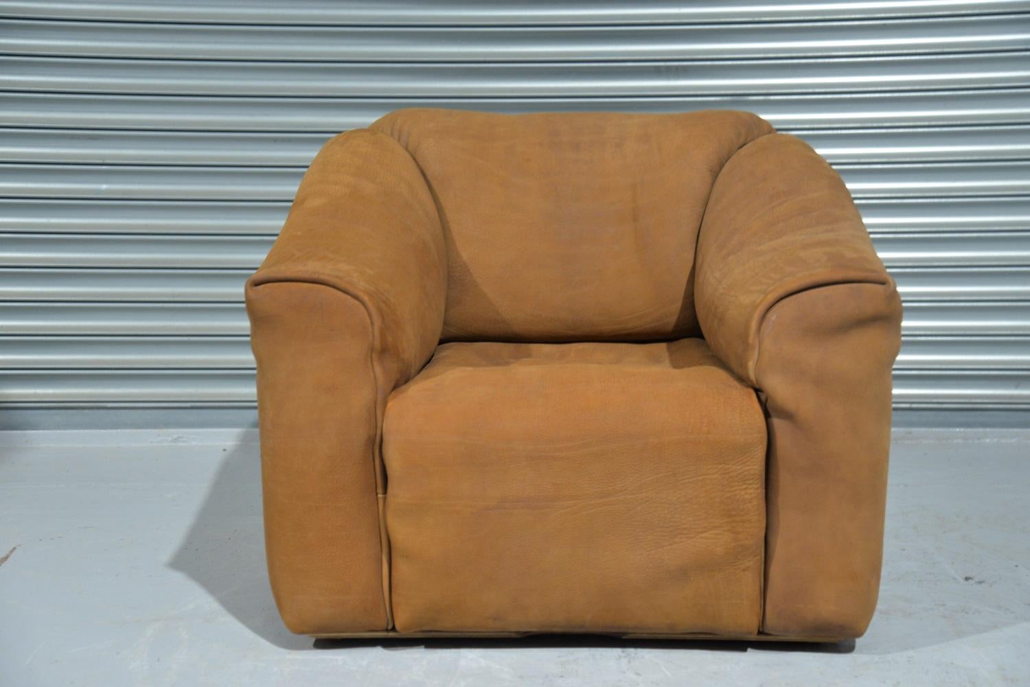 Mid-Century Modern Vintage De Sede DS 47 Leather Armchair, Switzerland, 1970s For Sale