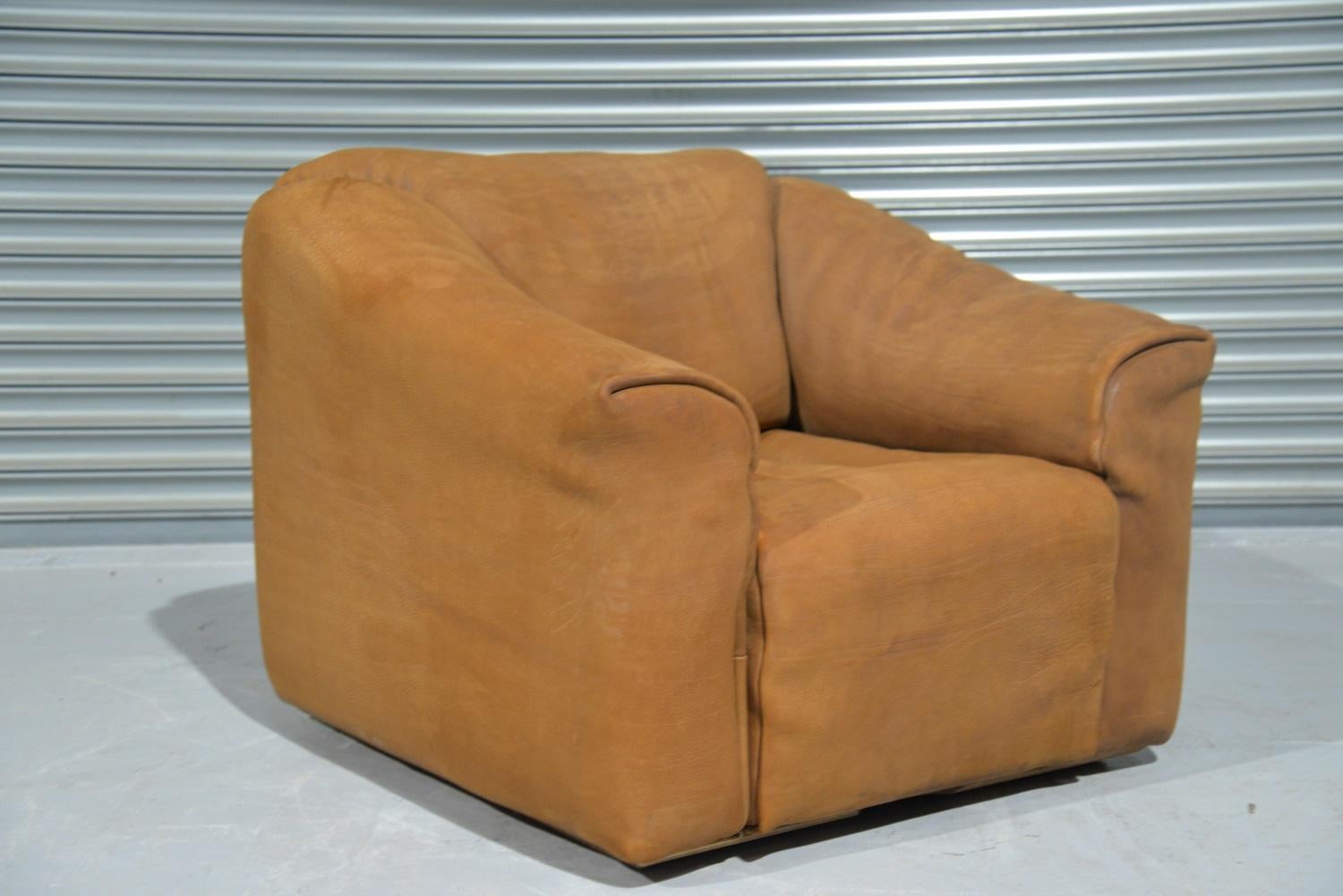 Mid-Century Modern Vintage De Sede DS 47 Leather Armchair, Switzerland, 1970s For Sale