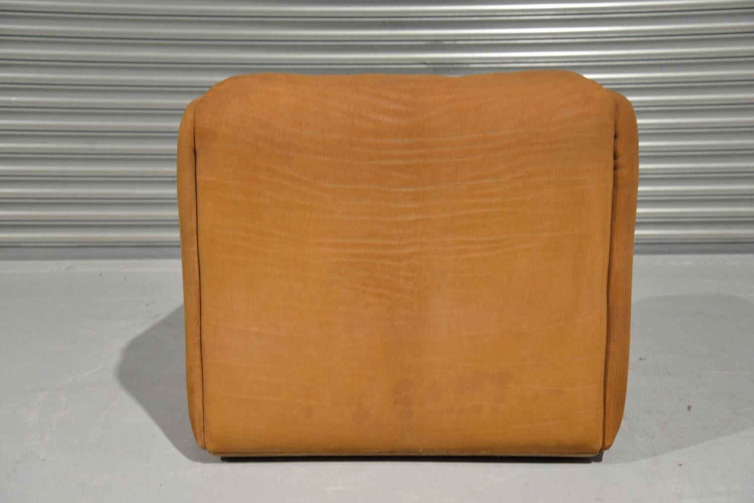 Wood Vintage De Sede DS 47 Leather Armchair, Switzerland, 1970s For Sale