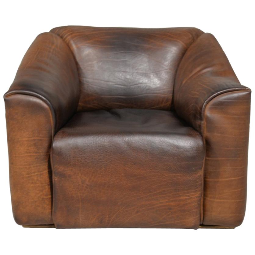 Vintage De Sede DS 47 Leather Armchair, Switzerland, 1970s For Sale
