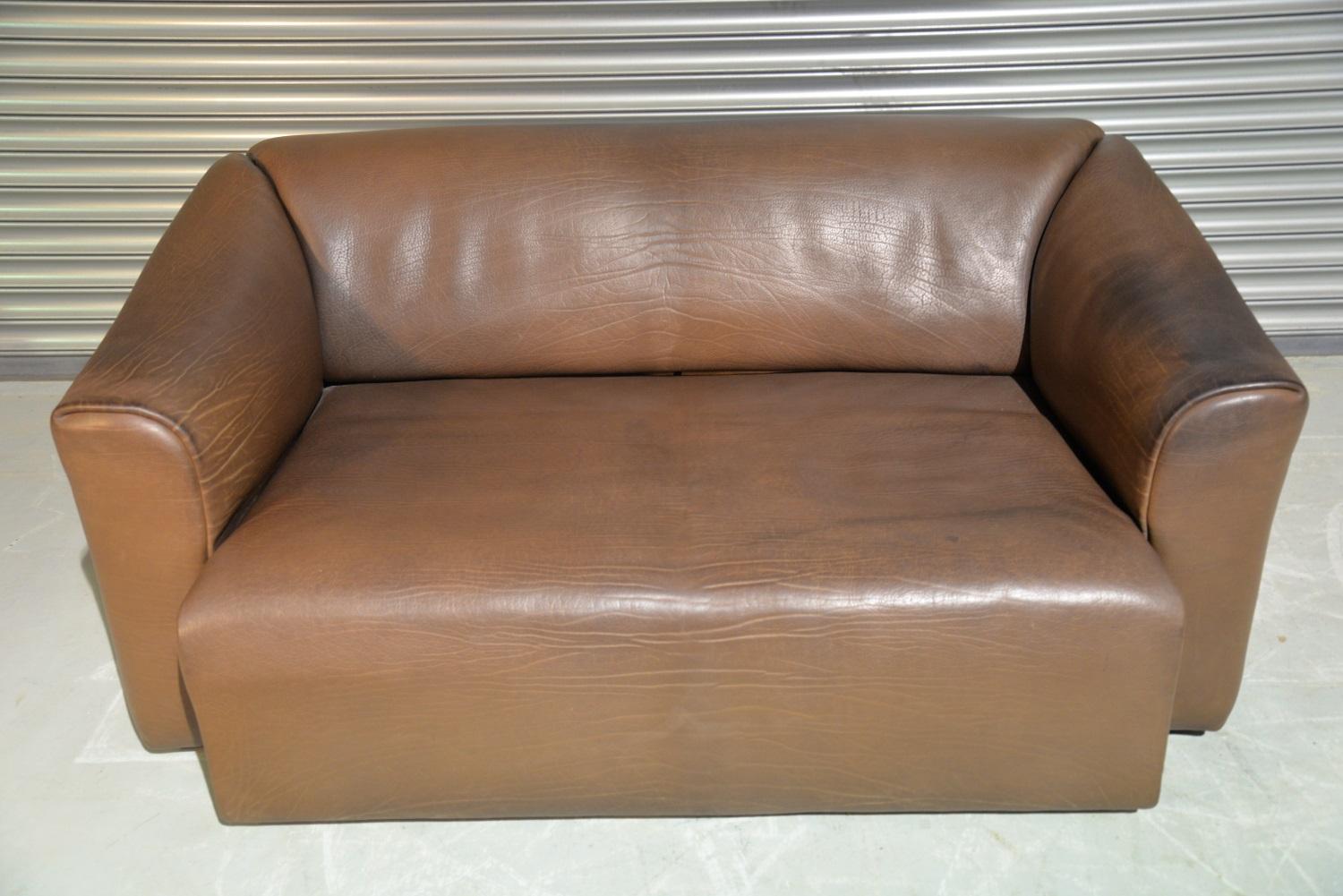 Late 20th Century Vintage De Sede DS 47 Leather Sofa, Switzerland, 1970s For Sale