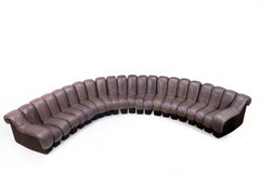 Ein Gesprächsthema: Schweizer Design Vintage De Sede DS-600 Sofa '22 Segmente'