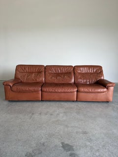 Vintage De Sede Ds-66 Sofa in Brown Leather, Switzerland c.1970’s
