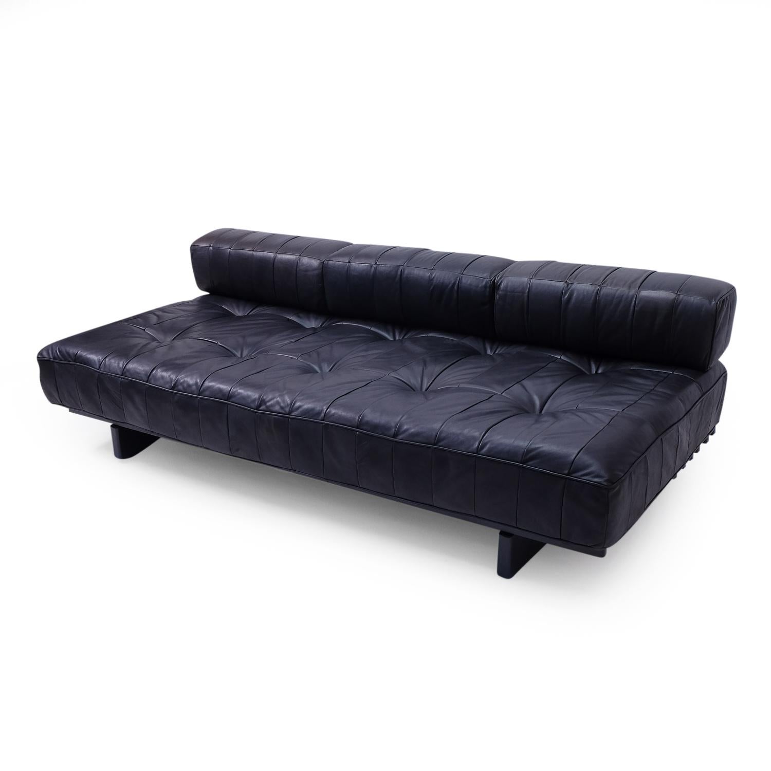 Vintage De Sede DS-80 Daybed Black Leather In Good Condition For Sale In Bern, CH