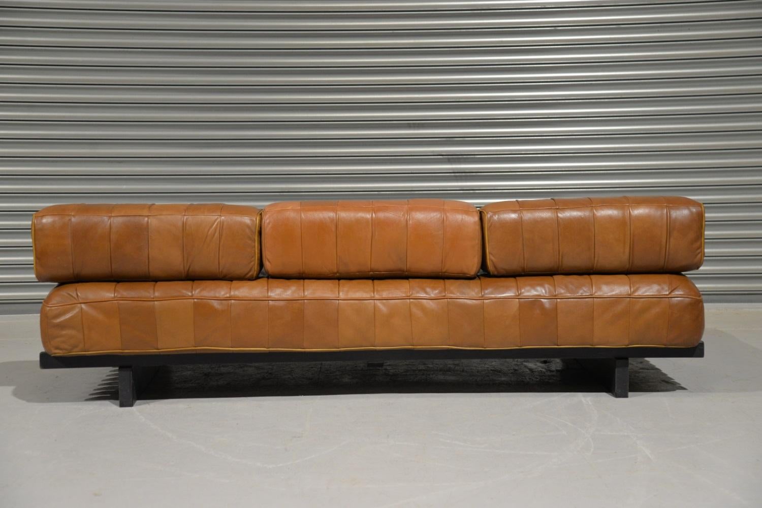 20th Century Vintage De Sede DS 80 Leather Patchwork Daybed, Switzerland, 1960s