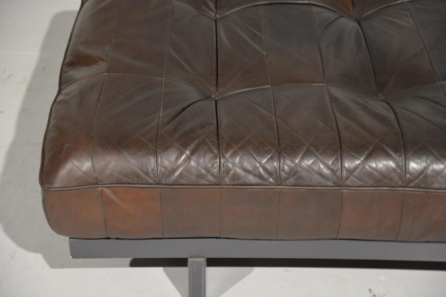 Vintage De Sede DS 80 Patchwork Leather Daybed, Switzerland, 1960s For Sale 1