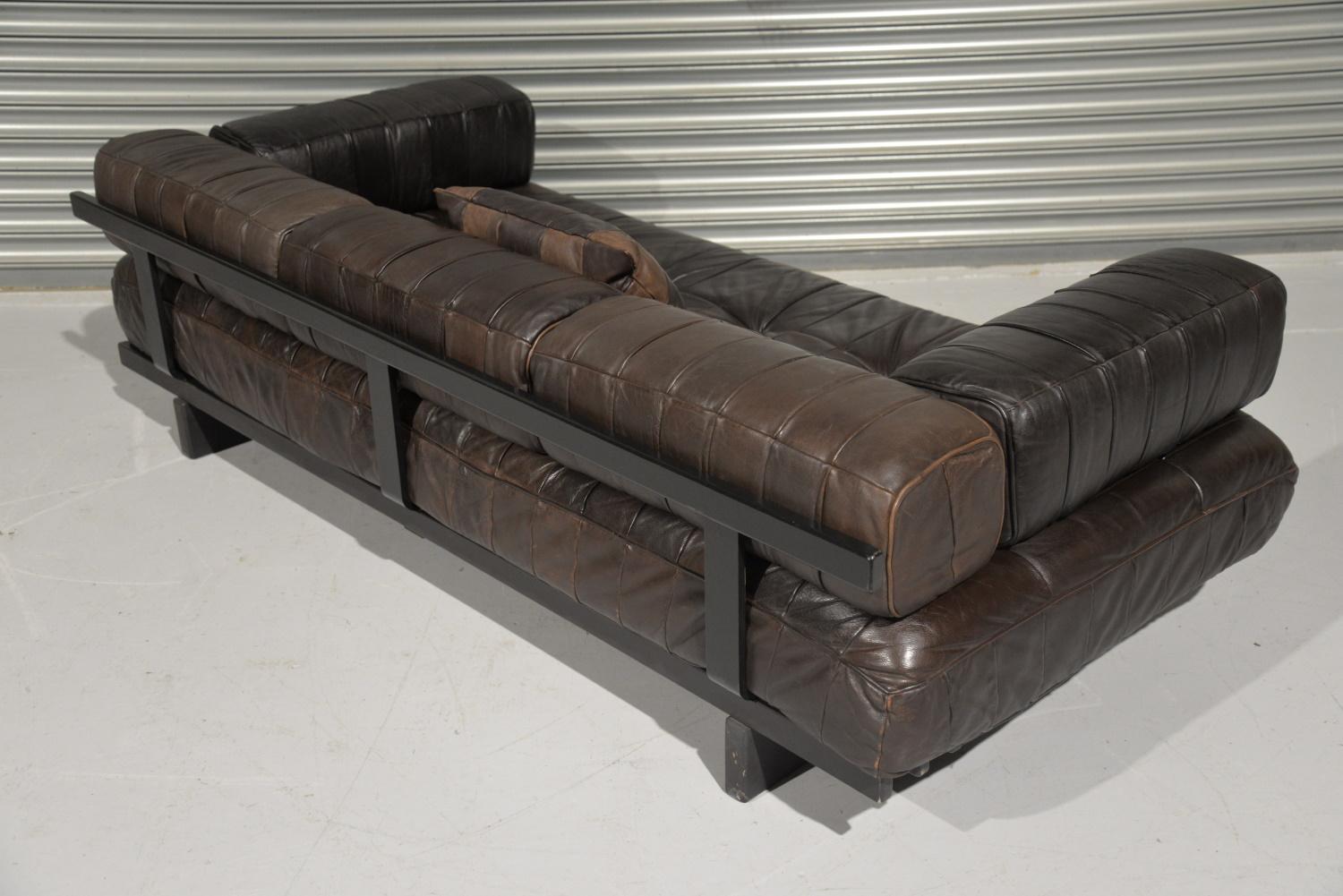 Vintage De Sede DS 80 Patchwork Leather Daybed, Switzerland, 1960s For Sale 1