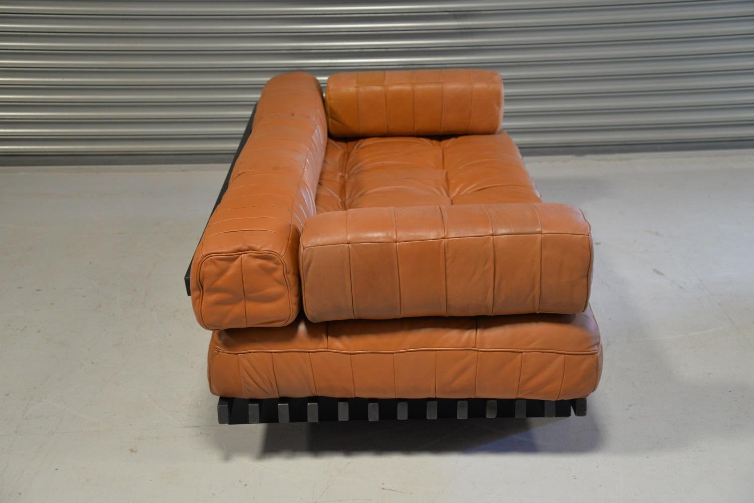 Vintage De Sede DS 80 Patchwork Leather Daybed, Switzerland, 1960s For Sale 1