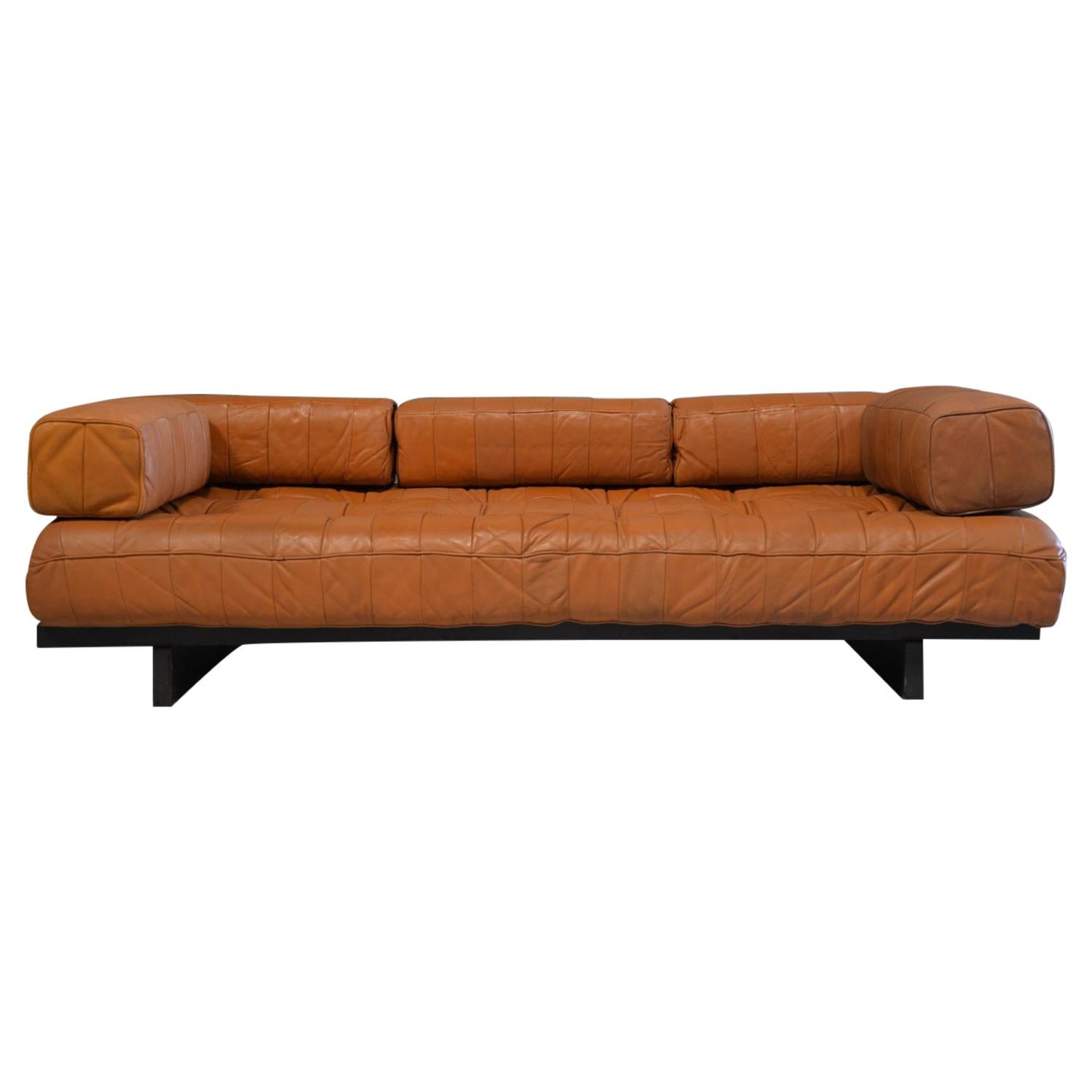 Vintage De Sede DS 80 Patchwork Leather Daybed, Switzerland, 1960s For Sale