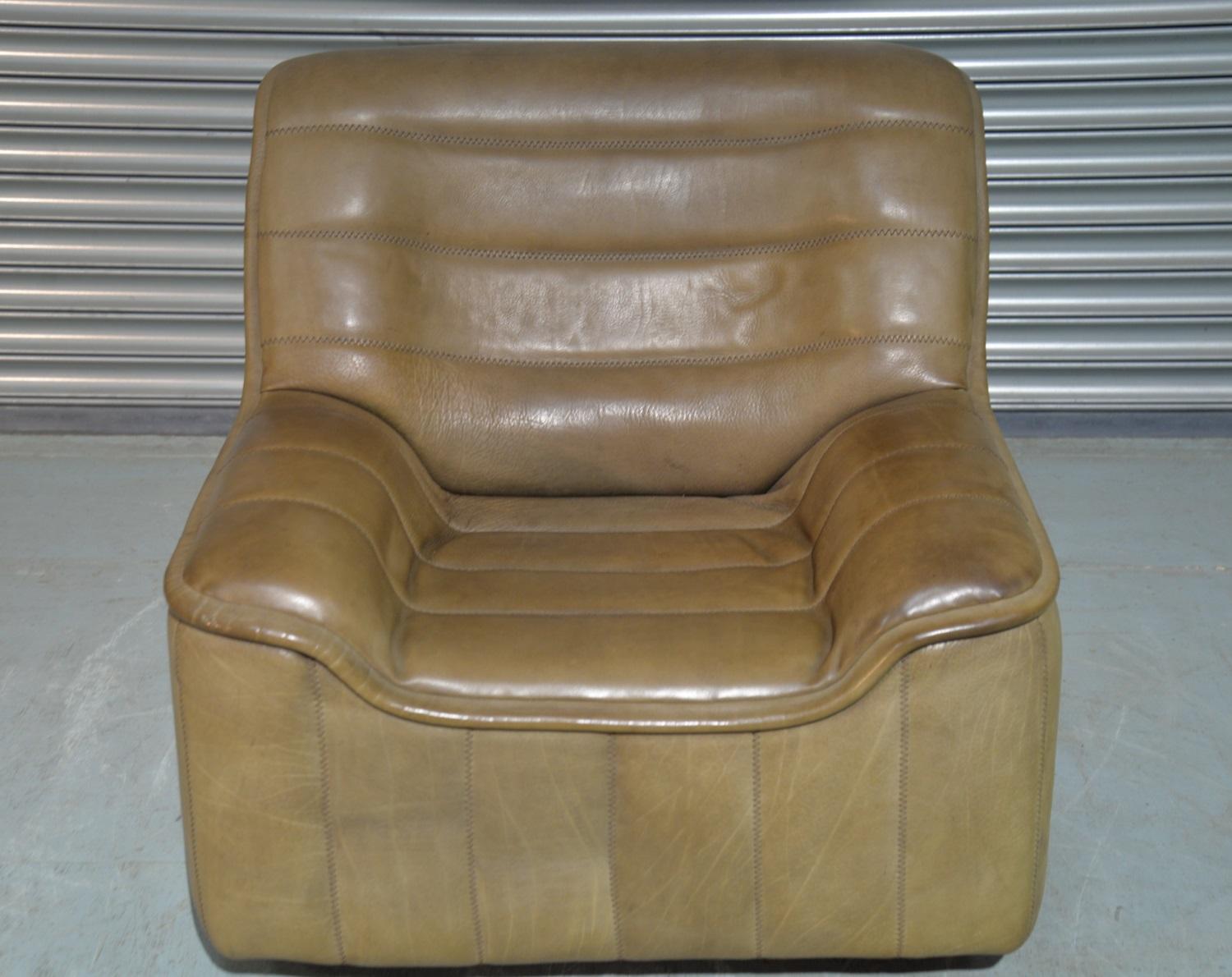 Vintage De Sede DS 84 Neck Leather Armchair, Switzerland, 1970s 4