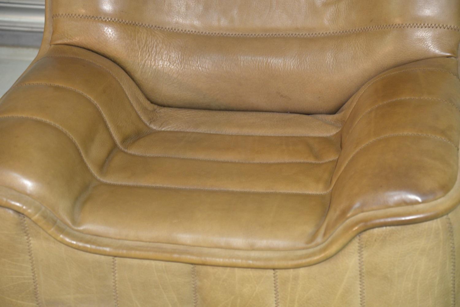 Vintage De Sede DS 84 Neck Leather Armchair, Switzerland, 1970s 6
