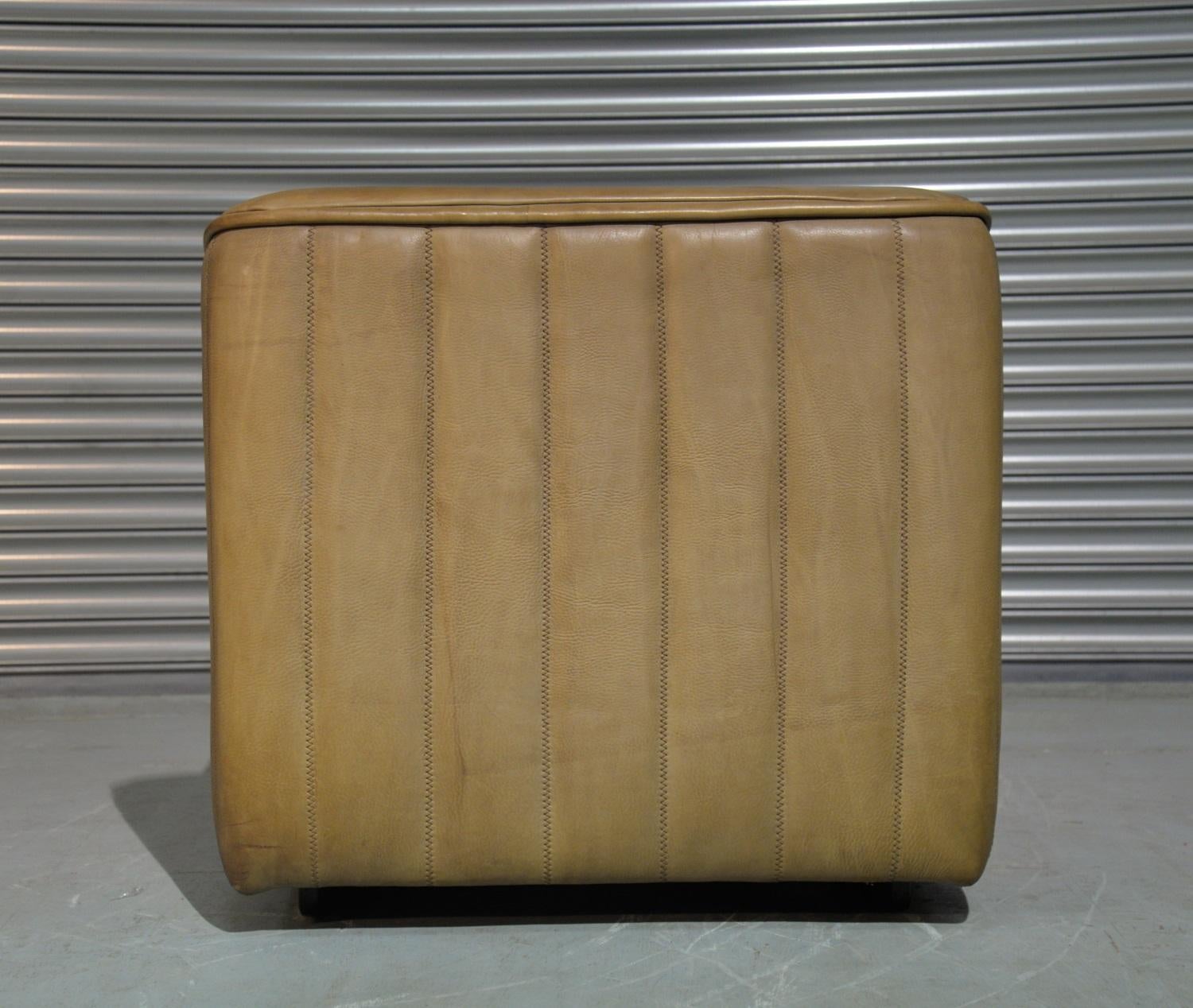 Vintage De Sede DS 84 Neck Leather Armchair, Switzerland, 1970s In Good Condition In Fen Drayton, Cambridgeshire