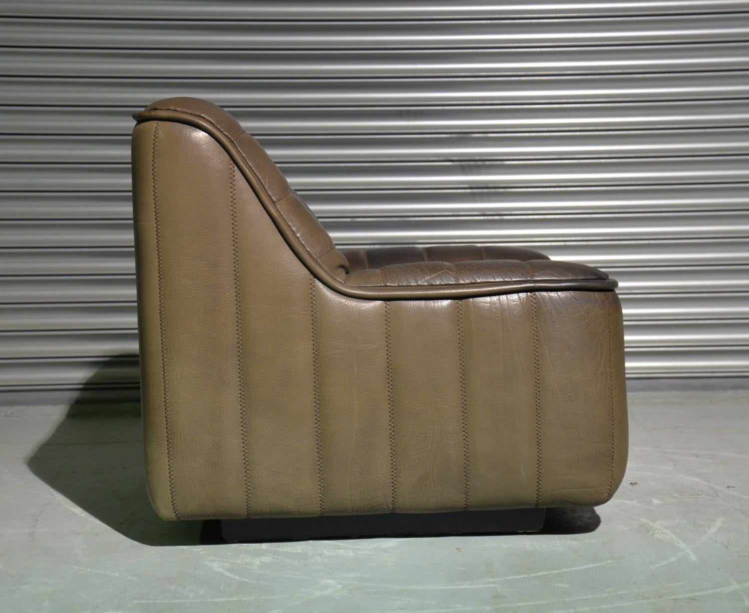 Late 20th Century Vintage De Sede DS 84 Neck Leather Armchair, Switzerland, 1970s