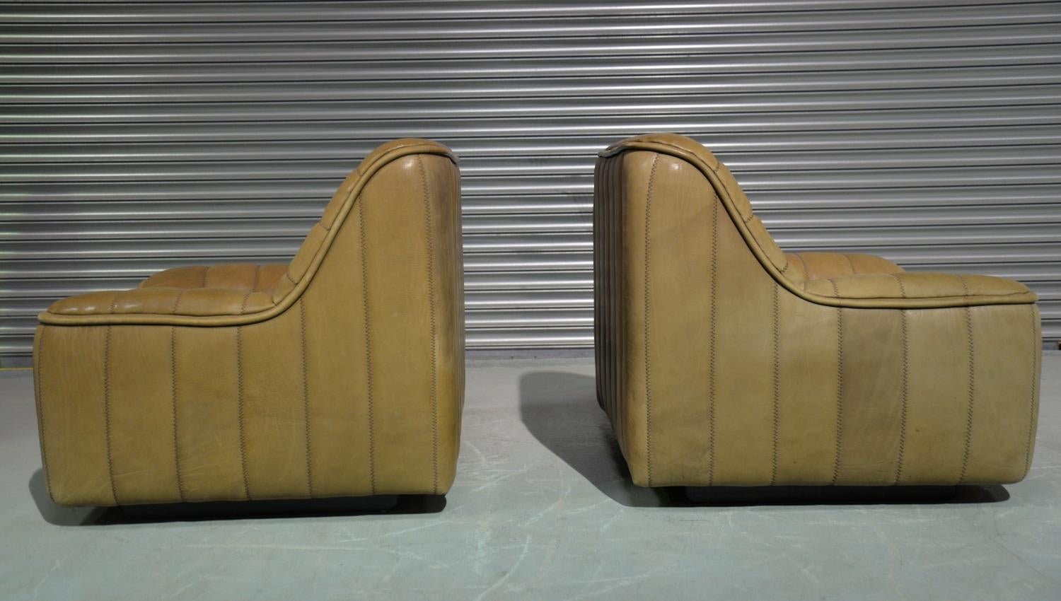 Vintage De Sede DS 84 Neck Leather Armchairs, Switzerland, 1970s For Sale 4