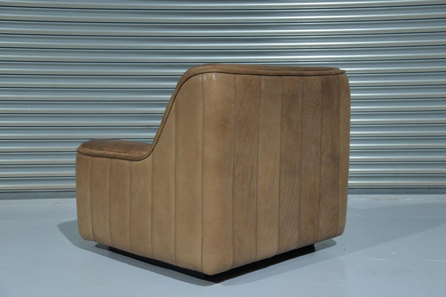 Swiss Vintage De Sede DS 84 Neck Leather Armchair, Switzerland, 1970s