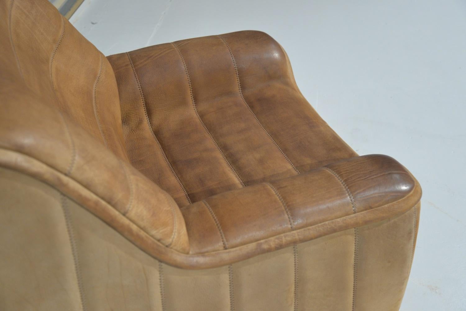 Vintage De Sede DS 84 Neck Leather Armchair, Switzerland, 1970s 3