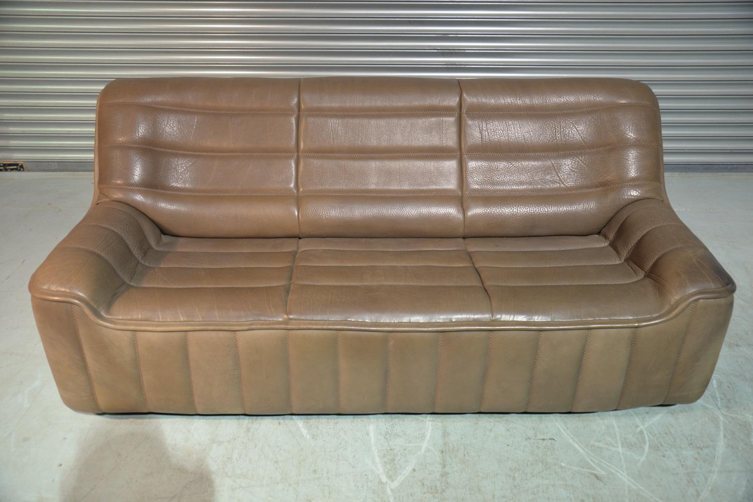 Vintage De Sede DS 84 Leather Sofa, Switzerland, 1970s 4