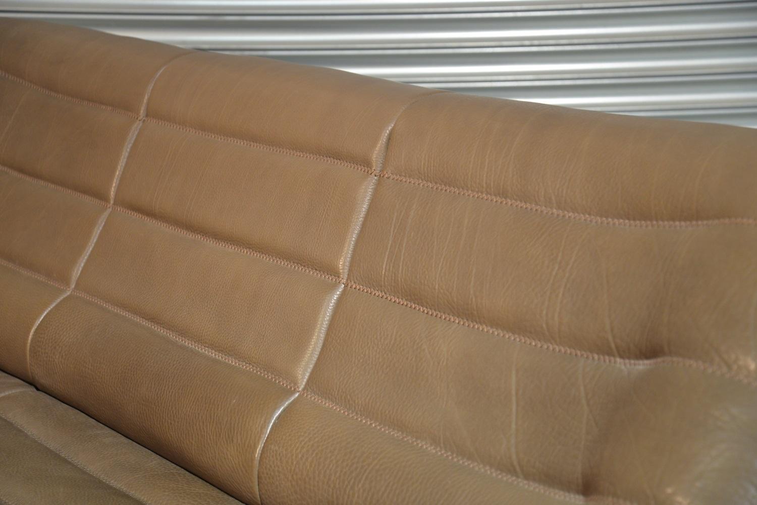 Vintage De Sede DS 84 Leather Sofa, Switzerland, 1970s 8