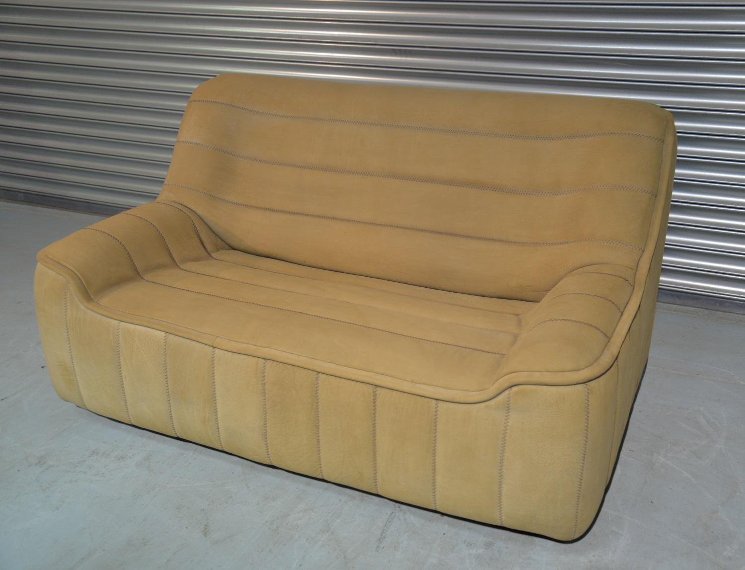 Mid-Century Modern Vintage De Sede DS 84 Leather Sofa, Switzerland 1970s