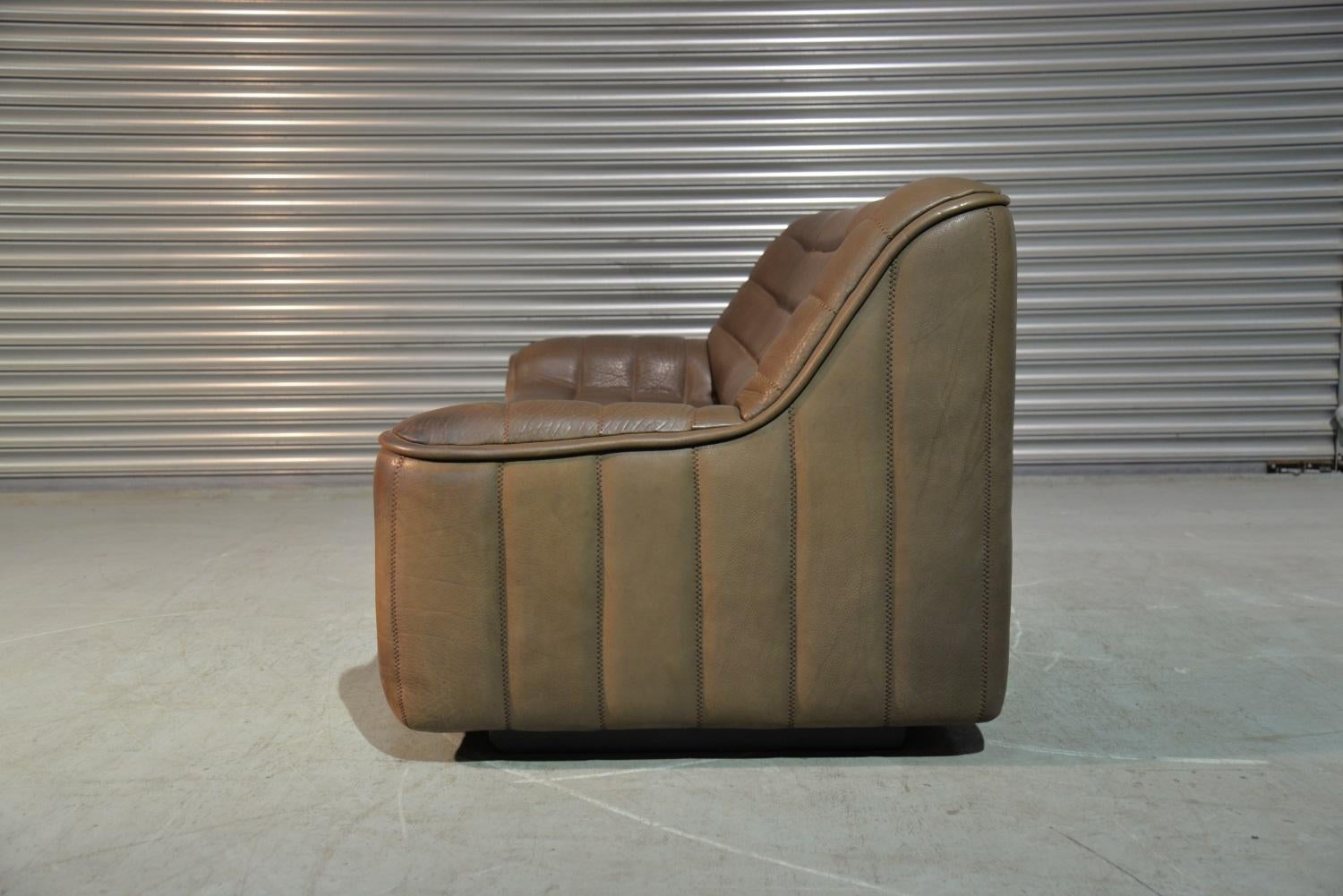 Mid-Century Modern Vintage De Sede DS 84 Leather Sofa, Switzerland, 1970s