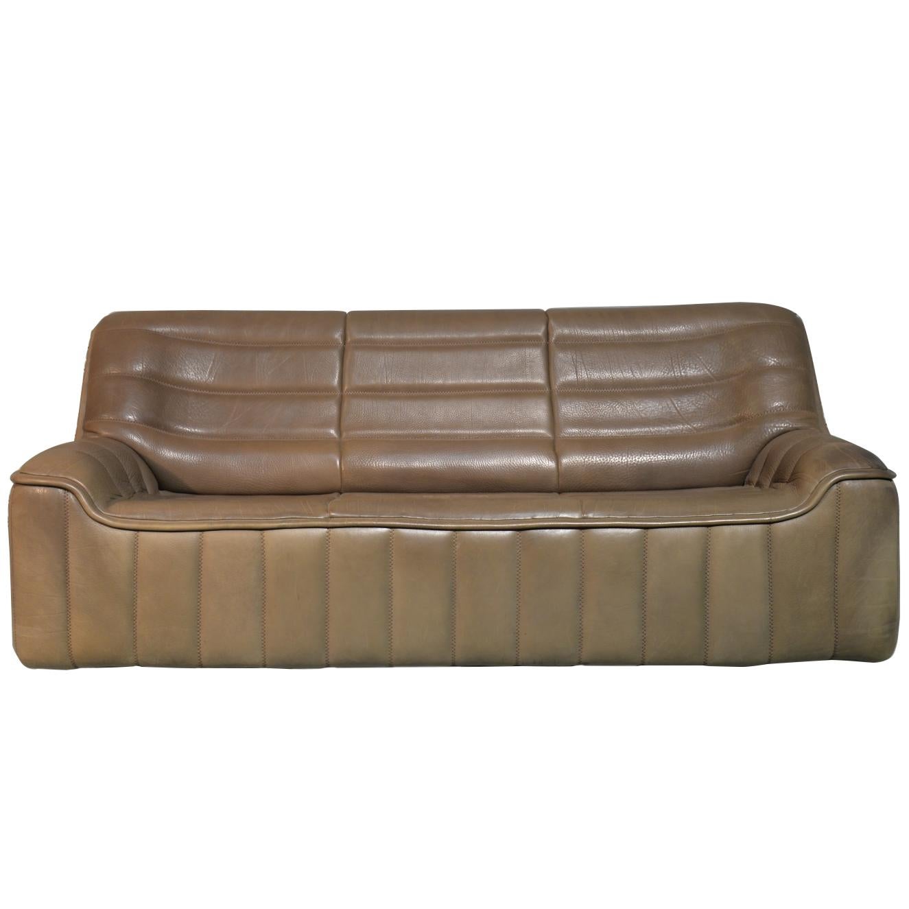 Vintage De Sede DS 84 Leather Sofa, Switzerland, 1970s