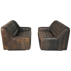 Vintage De Sede DS 84 Leather Sofas, Switzerland 1970s