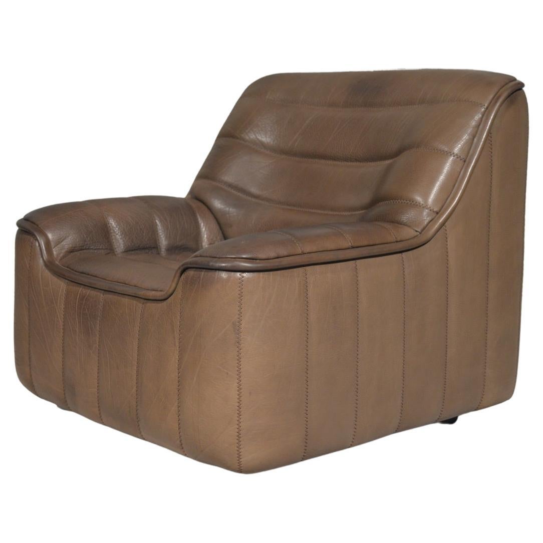 Vintage De Sede DS 84 Neck Leather Armchair, Switzerland, 1970s For Sale