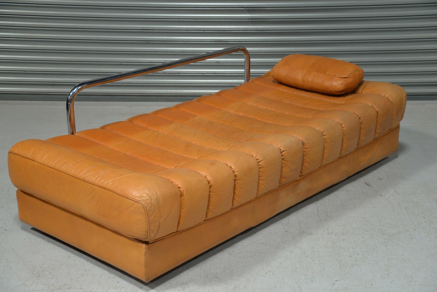 Vintage De Sede DS 85 Leather Daybed and Sofa / Loveseat, Switzerland, 1960s For Sale 4