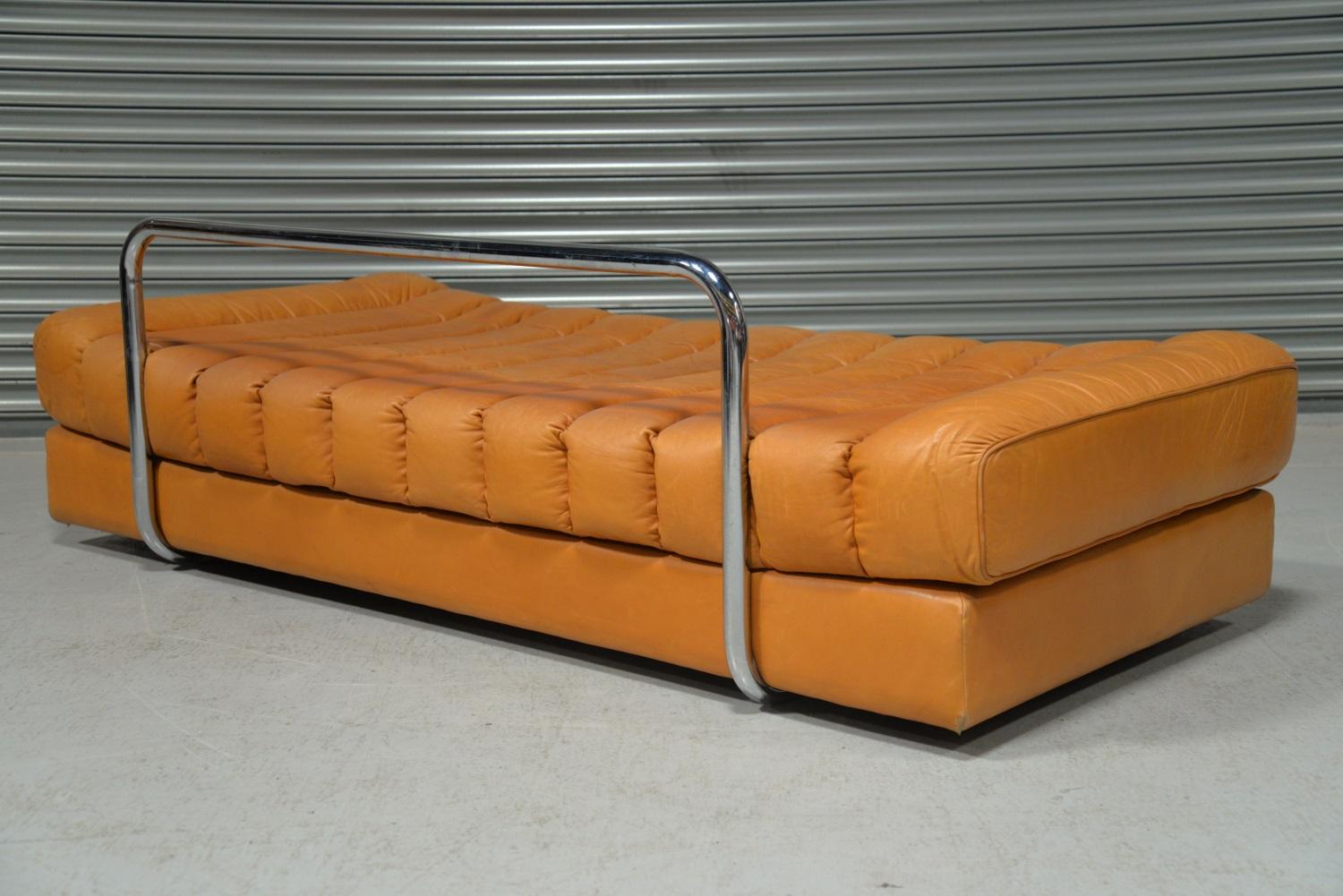 Vintage De Sede DS 85 Leather Daybed and Sofa / Loveseat, Switzerland, 1960s For Sale 7