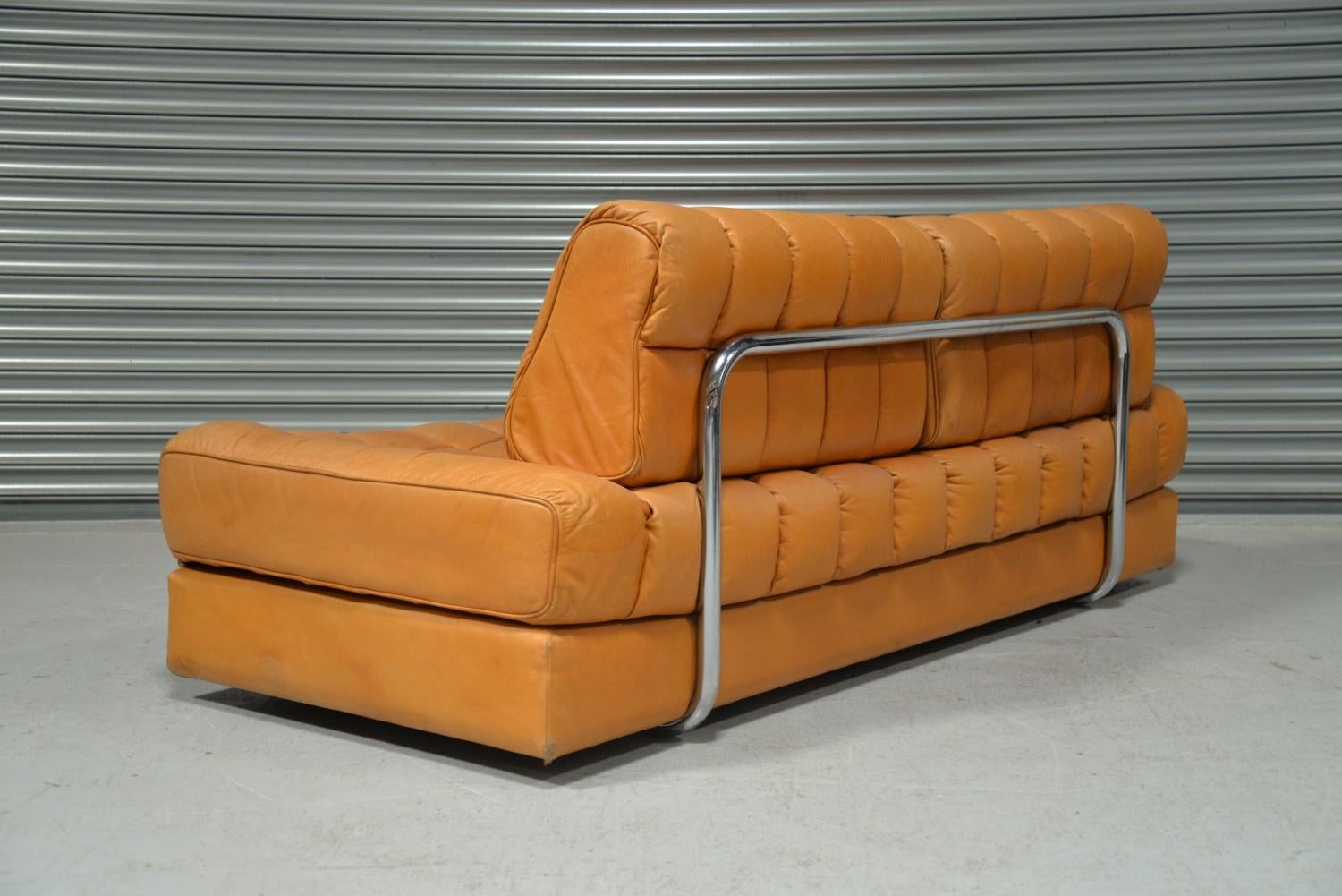 Mid-Century Modern Vintage De Sede DS 85 Leather Daybed and Sofa / Loveseat, Switzerland, 1960s For Sale
