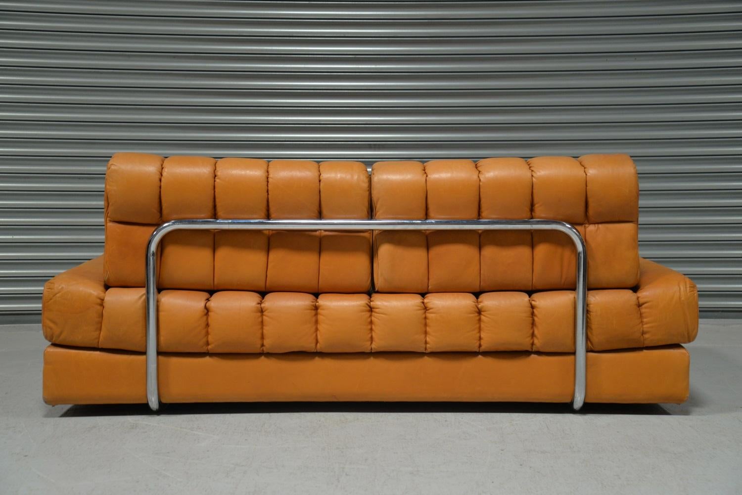 Swiss Vintage De Sede DS 85 Leather Daybed and Sofa / Loveseat, Switzerland, 1960s For Sale