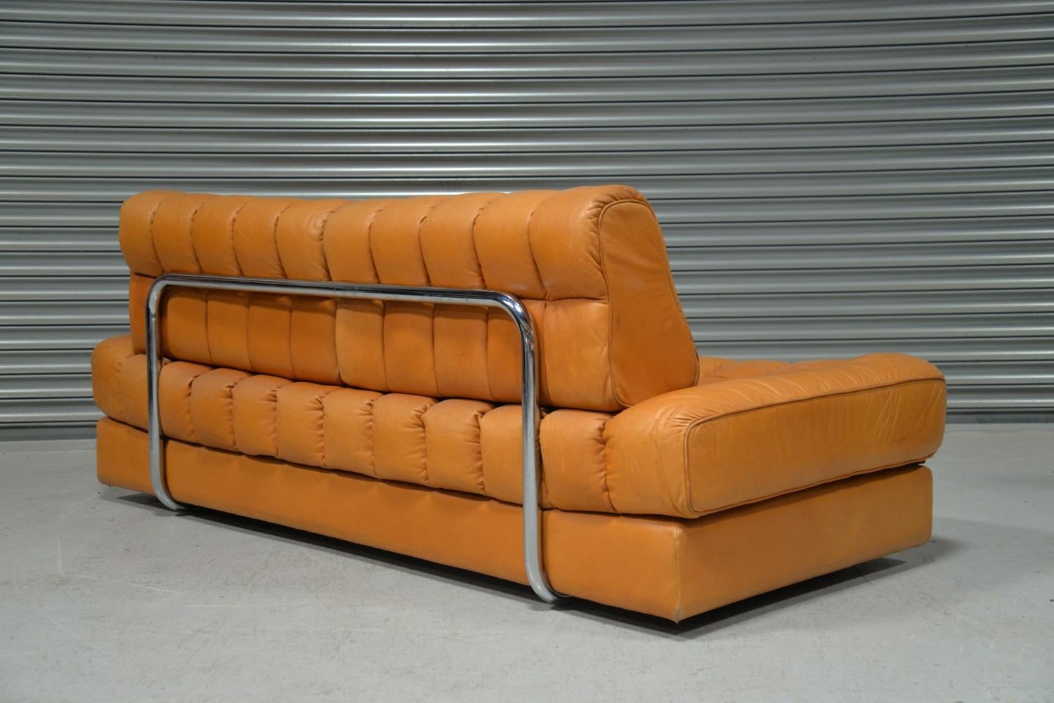 Vintage De Sede DS 85 Leather Daybed and Sofa / Loveseat, Switzerland, 1960s In Good Condition For Sale In Fen Drayton, Cambridgeshire