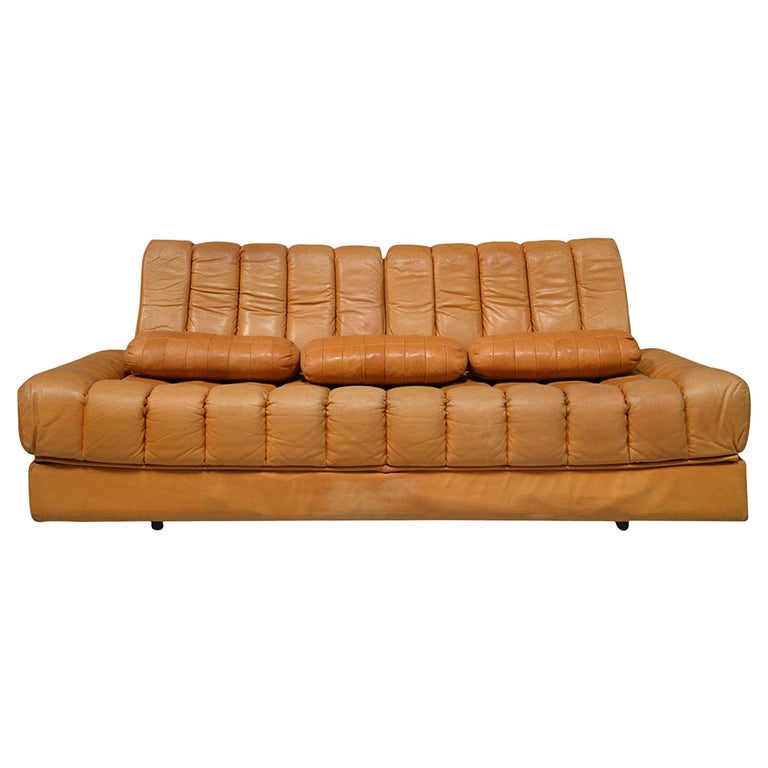 Vintage De Sede DS 85 Leather Daybed and Sofa / Loveseat, Switzerland,  1960s For Sale at 1stDibs | daybed loveseat, loveseat daybed, de sede ds85