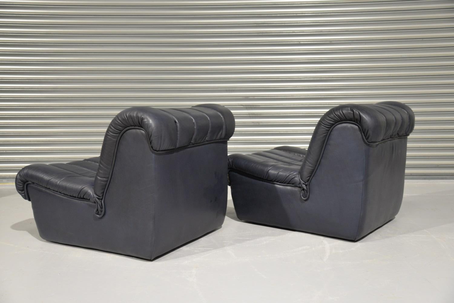 Leather Vintage De Sede DS 85 Lounge Chairs, Switzerland 1960s
