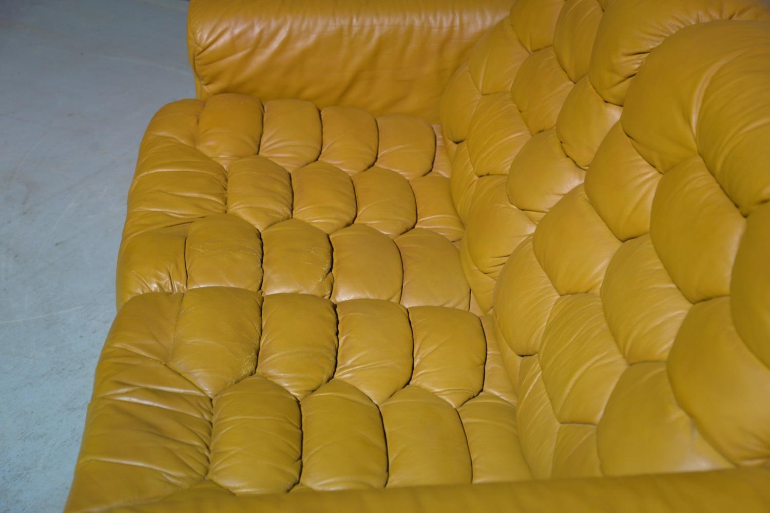 Vintage De Sede DS-P Reclining Sofa by Robert Haussmann, Switzerland 1970s For Sale 11