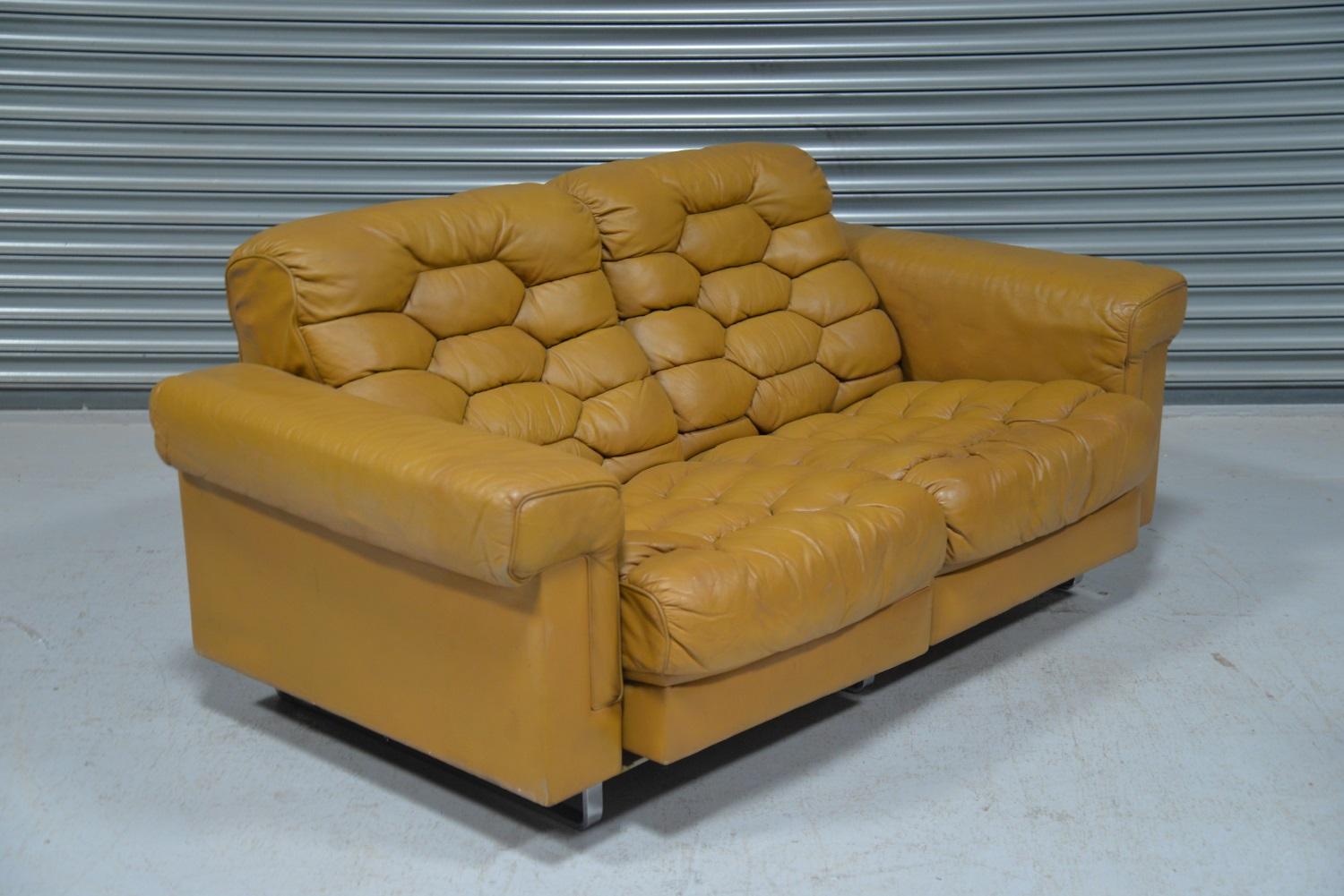 Vintage De Sede DS-P Reclining Sofa by Robert Haussmann, Switzerland, 1970s 3