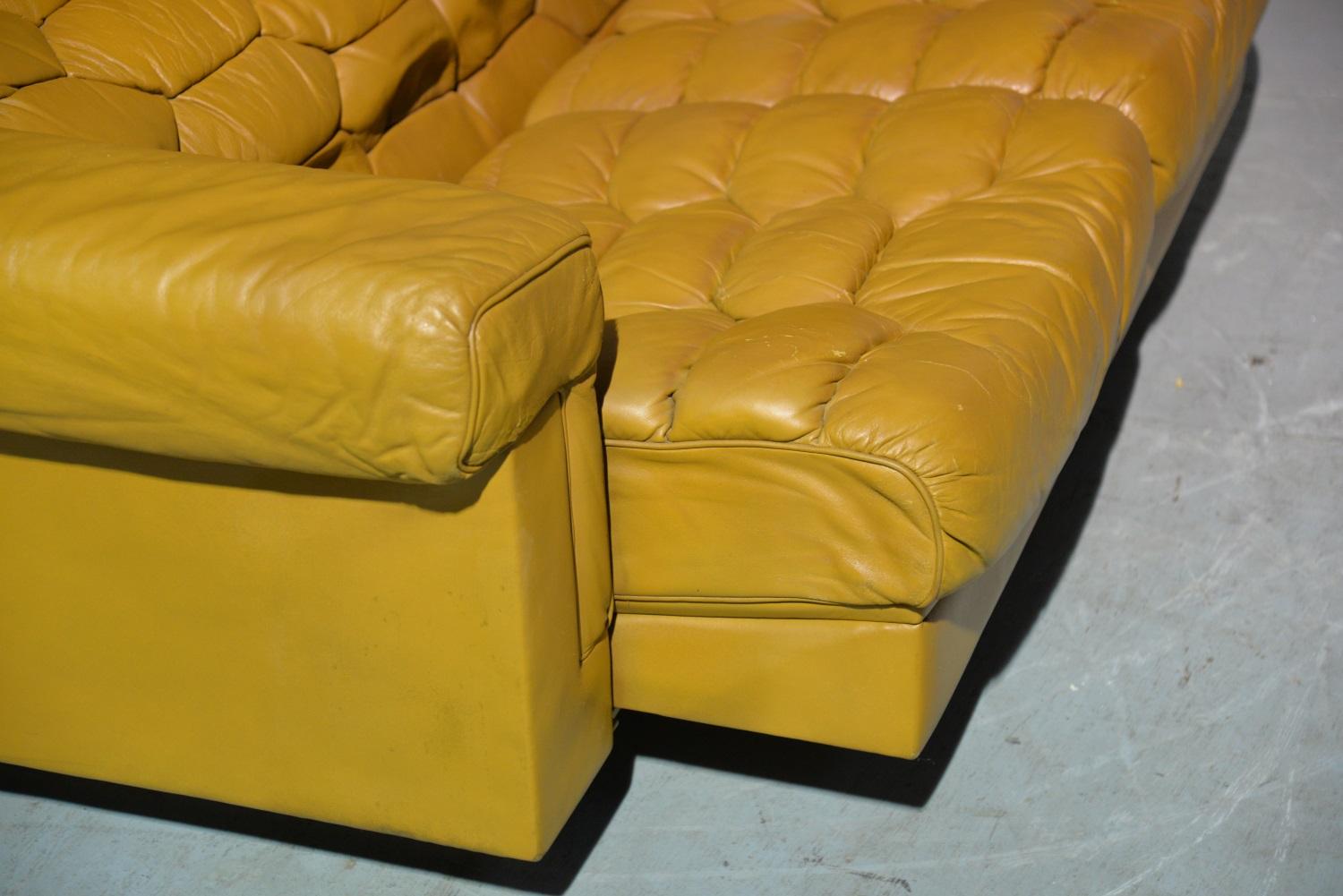 Vintage De Sede DS-P Sofa Set in Cognac Leather by Robert Haussmann, 1970s 8