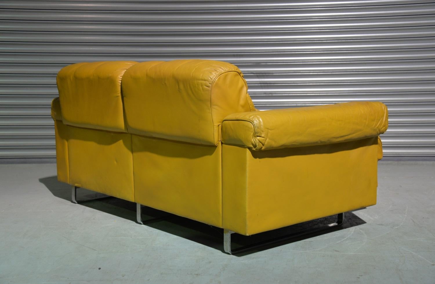 Vintage De Sede DS-P Sofa Set in Cognac Leather by Robert Haussmann, 1970s 2