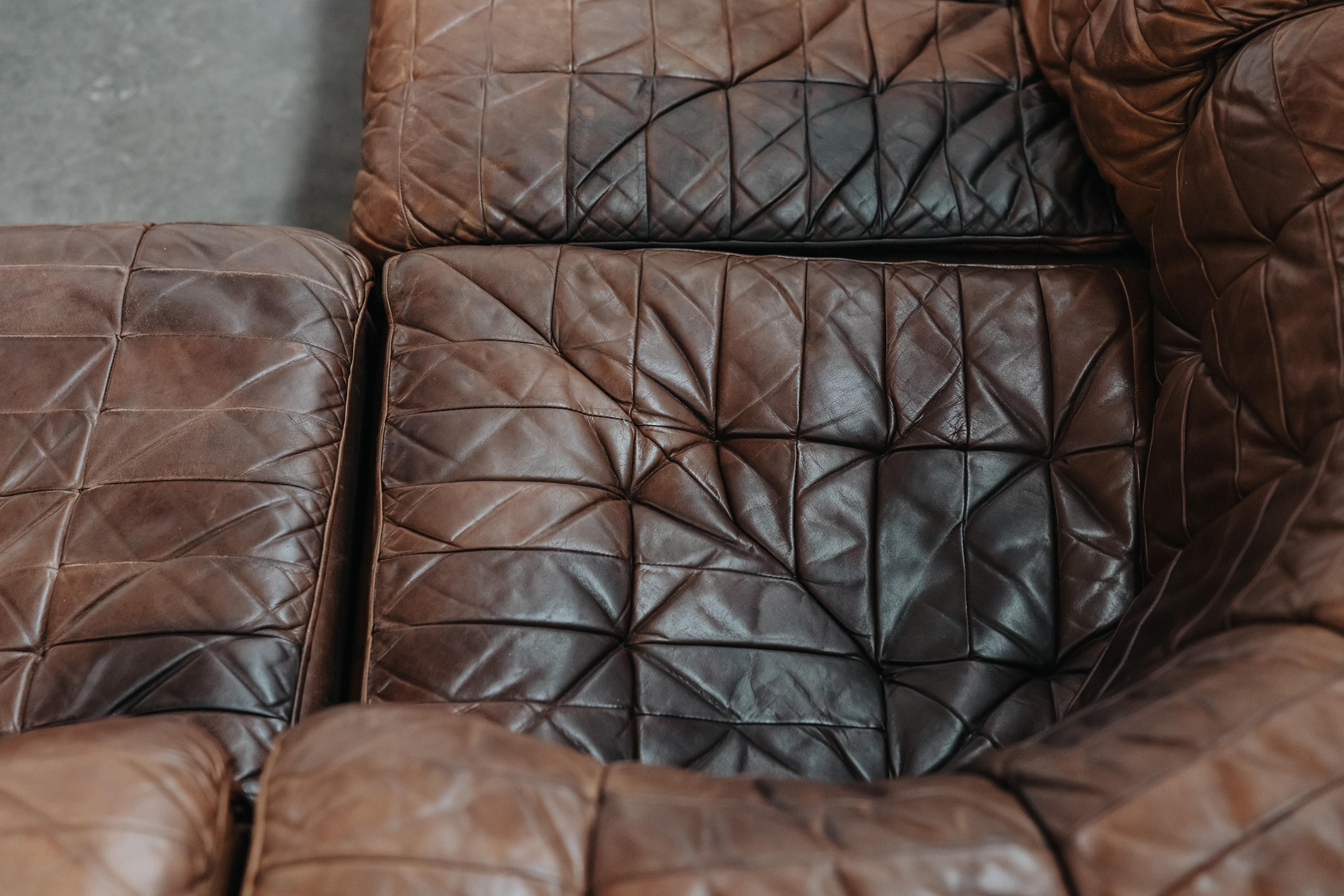 Vintage De Sede DS11 Sofa From Switzerland, Circa 1970 In Good Condition In Nashville, TN