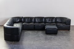 Vintage De Sede DS15 Modular Leather Sofa From Switzerland, Circa 1970
