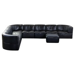 Retro De Sede DS15 Modular Leather Sofa From Switzerland, Circa 1970