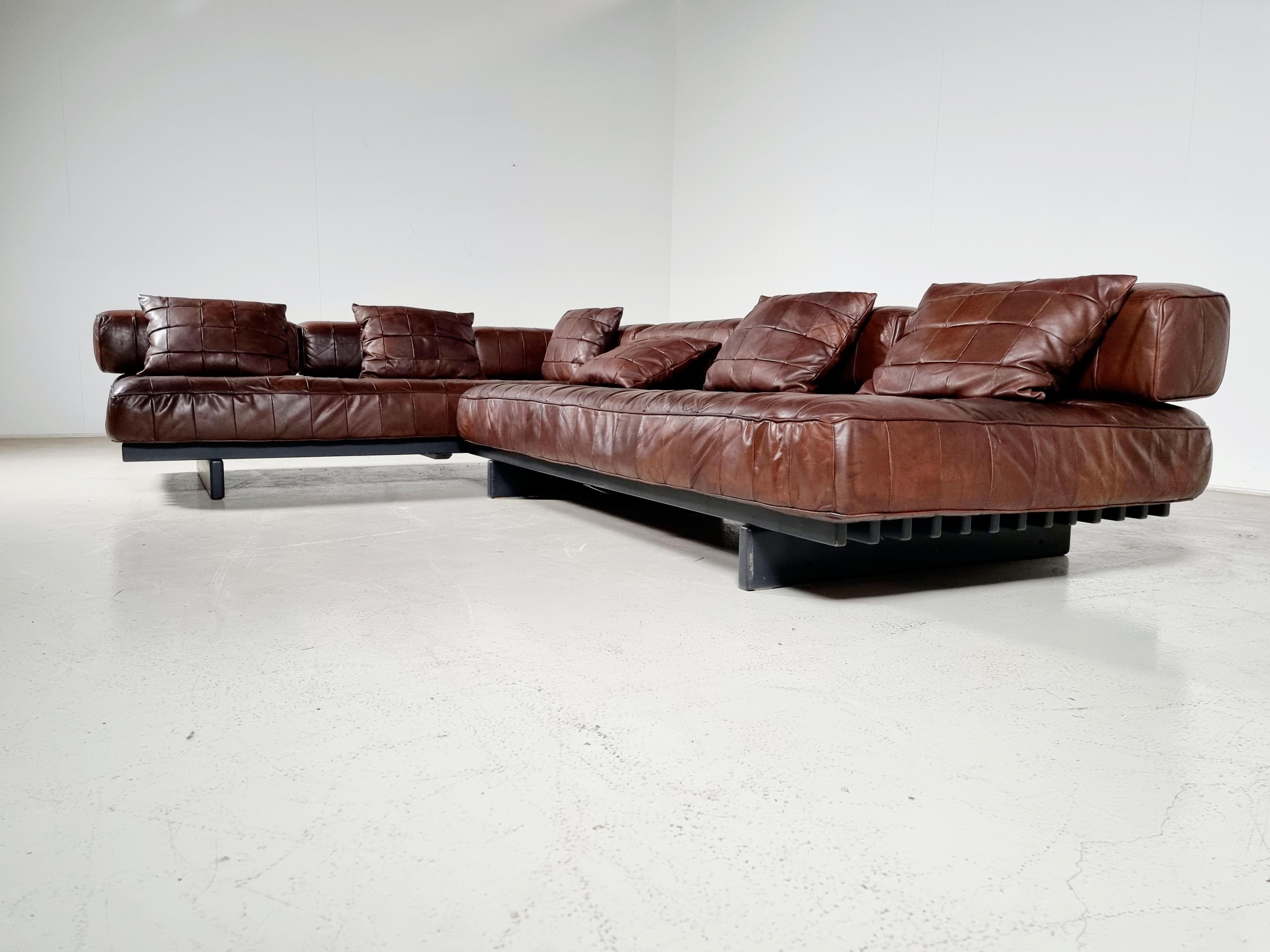 Leather Vintage De Sede Ds80 Patchwork Sofa's, 1970s