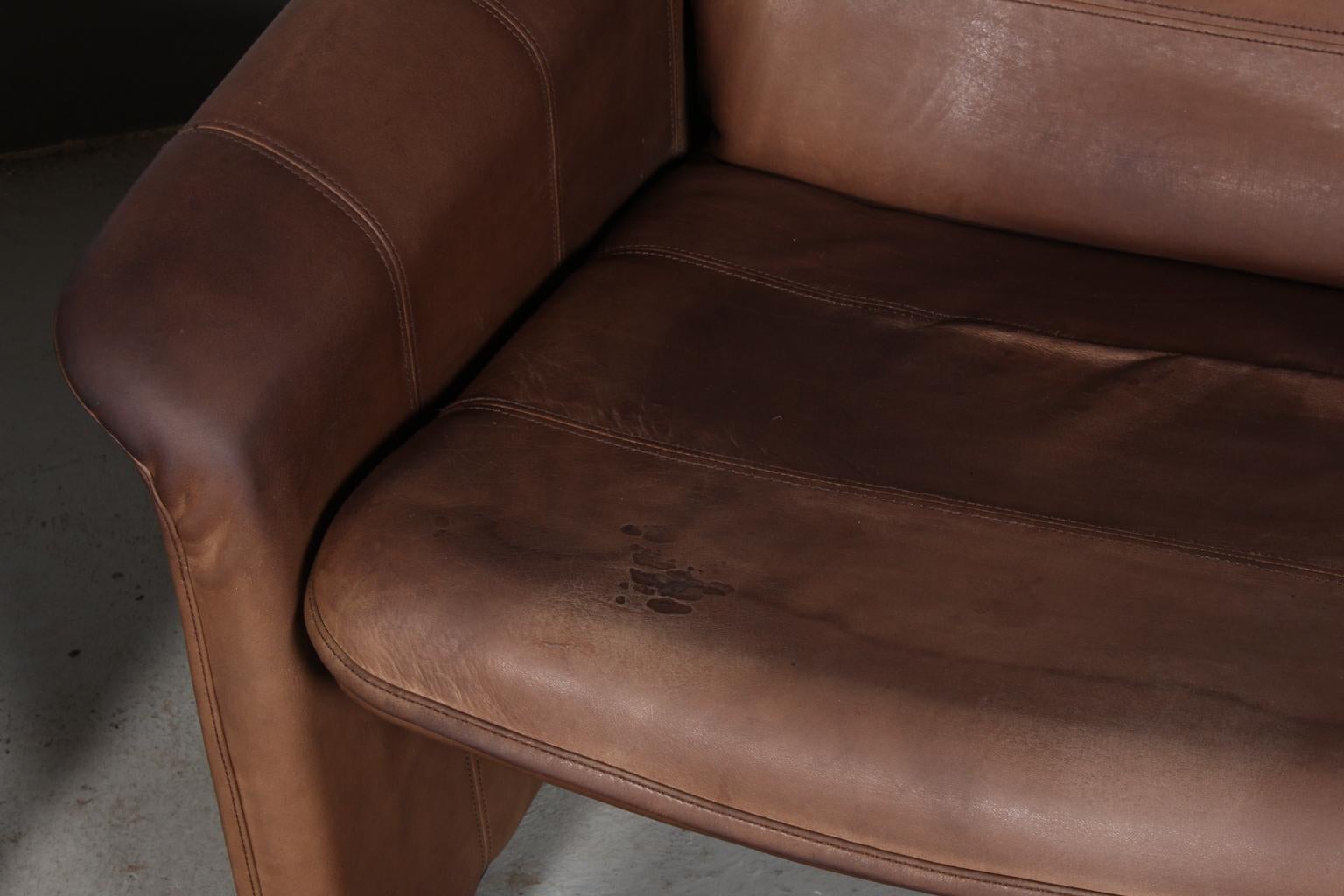 Vintage De Sede Exclusive, Sofa Set Sofa, Patinated Leather 1