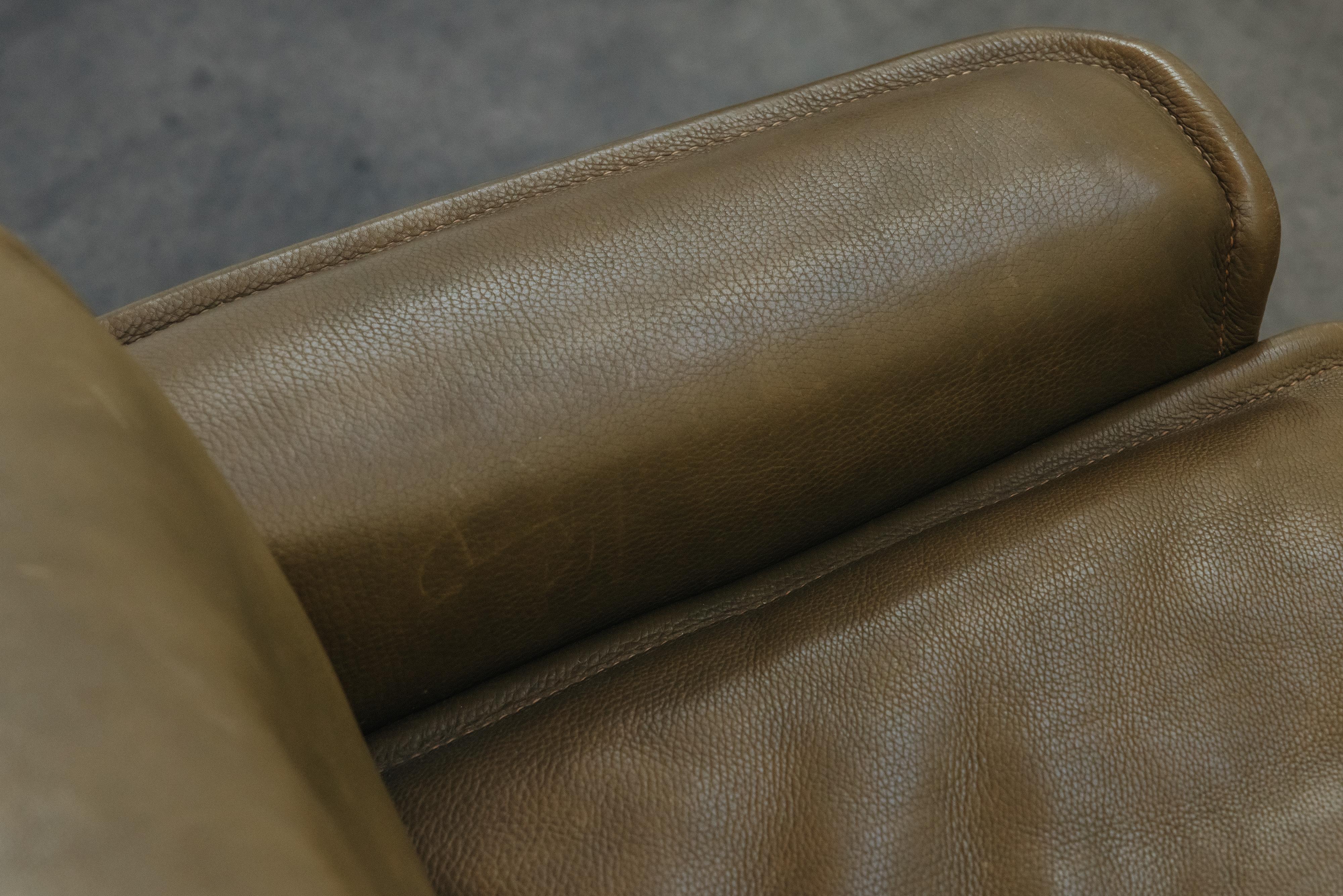 Vintage-Loungesessel aus Leder von De Sede aus der Schweiz, um 1970 1