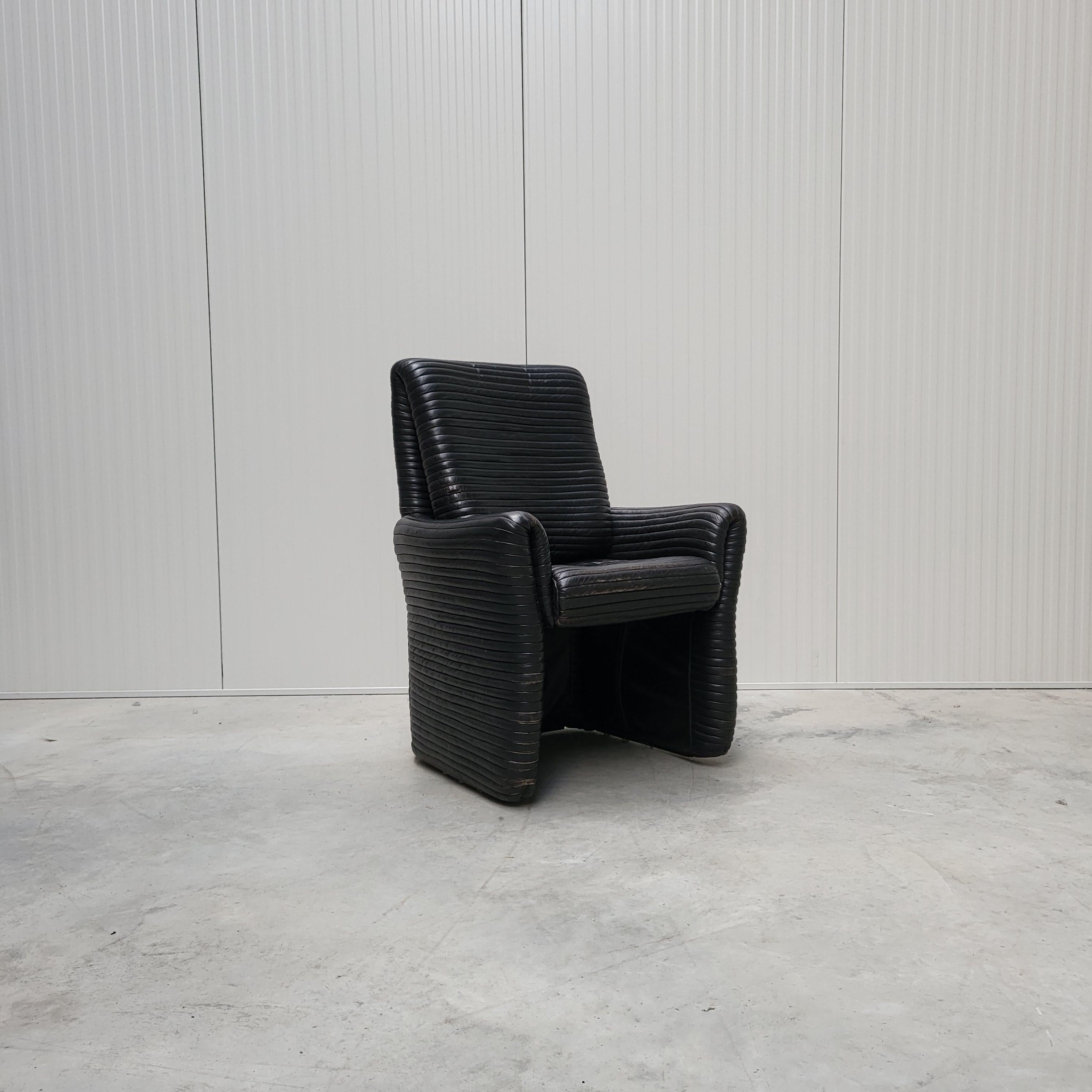 This amazing lounge chair was designed in the 1960s by Ernst Lüthy and produced by De Sede in Switzerland in the 1960s. This is a very rare edition which was made in very low numbers. We haven´t seen any similar chair yet by Ernst Lüthy.

The chair